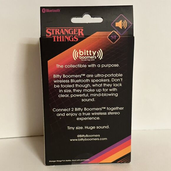 Scoops Ahoy Steve Harrington Stranger Things Bitty Boomers Bluetooth Speaker NEW - Picture 2 of 3